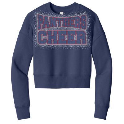Panthers Cheer - Women's Perfect Weight ® Fleece Cropped Crew Thumbnail