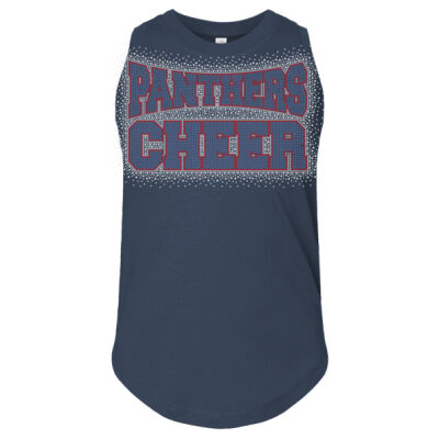Panthers Cheer - Girls' Relaxed Fine Jersey Tank Thumbnail