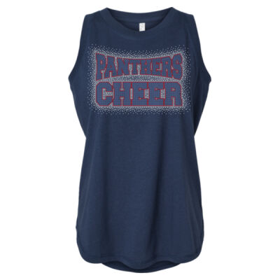 Panthers Cheer - Women's Relaxed Fine Jersey Tank Thumbnail