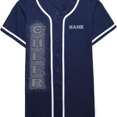 Logo and Cheer - Allstar Baseball Jersey with Trim Thumbnail