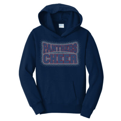 Panthers Cheer with Optional Sleeves, Back, and Hood - Youth Fan Favorite Fleece Pullover Hooded Swe Thumbnail